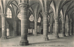 FRANCE - Le Mont Saint Michel - Abbaye - La Salle Des Chevaliers - Carte Postale Ancienne - Le Mont Saint Michel