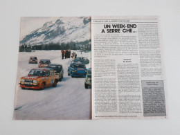 Course SRT à Serre Chevalier - Coupure De Presse Automobile - Andere & Zonder Classificatie