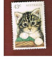 AUSTRALIA  -  SG 1300  -      1991   DOMESTIC CAT    -       USED - Gebraucht