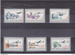 BULGARIE 1965 Avions, Junkers, Iliouchine, Tupolev, Hélicoptère Mig 4 Yvert  1376-1381 NEUF** MNH Cote 5,50 Euros - Neufs