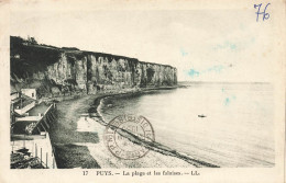 FRANCE - Puys - La Plage Et Les Falaises - Carte Postale Ancienne - Other & Unclassified