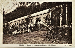 4440 - REVEL  :  Camp De Vacances Du Rousset (VERCORS)  - Avec Cachet De La Section St Laurent Du Pont   RARE - Vercors