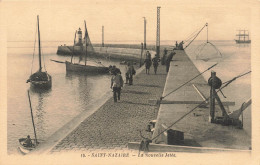 FRANCE - Saint Nazaire - La Nouvelle Jetée - Bateaux - Filets De Pêche - Carte Postale Ancienne - Saint Nazaire