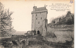 FRANCE - Chinon - Le Château - Porte D'entrée Est - Carte Postale Ancienne - Chinon