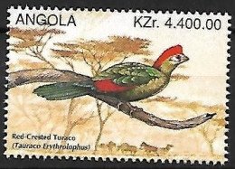 Angola -  Mnh ** 1996 :    Red-crested Turaco   - Tauraco Erythrolophus - Cuculi, Turaco