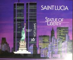 St Lucia 1987 Statue Of Liberty Minisheet MNH - St.Lucia (1979-...)