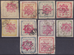 F-EX48481 IRAN PERSIA 1902-03 LIONS OVERPRINT STAMPS LOT +160€.  - Iran