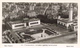 MAROC - Casablanca - La Place Lyautey Vue En Avion - Animé  - Carte Postale - Casablanca