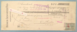 ● Armentières 1921 Dufour Lescornez Fils - Nord - Mandat à M. Poumailloux Tissus à Saint Maixent - Signature Herbin - Bills Of Exchange