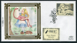 1994 GB Alice In Wonderland, Flamingo, Alice Through The Looking Glass, Lewis Carroll, Mad Hatter First Day Cover - 1991-00 Ediciones Decimales