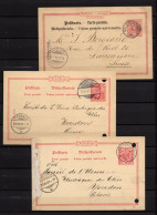 R665  /  ETATS ALLEMANDS+ REICH 13 Plis Lettres / Entiers écrits - Sammlungen