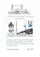 Terre Adélie - 40e Anniversaire De L'expédition Avec Le Commandant CHARCOT 1950 - CàD 20/1/1990 - Brieven En Documenten