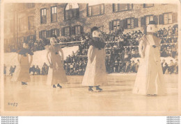 CPA  Suisse,  CELERINA, Ice Skating Snowmen Outside The Cresta Palace,  Carte Photo. 1923 - Celerina/Schlarigna