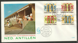 Ned. Antillen FDC 1966 - 25 Year Education - E43 - Antille