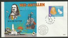 Ned. Antillen FDC 1966 - M.A. De Ruyter - Tallship - E42 - Antille