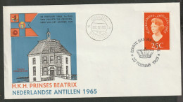 Ned. Antillen FDC E34 1965 Prinses Beatrix Visit - West Indies