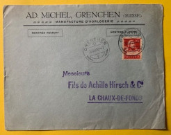 70019 - Suisse Lettre Ad. Michel Manufacture D'Horlogerie Grenchen 26.08.1916 - Horlogerie