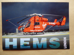 LONDON AIR AMBULANCE  /  CARTE COMPAGNIE / AIRLINES ISSUE - Elicotteri