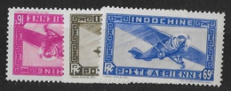 Indochine - Poste Aérienne - YT N° 17 à 19 ** - Neuf Sans Charnière - 1941 - Luchtpost