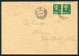 1945 Norway BERGENSBANEN Railway Cover - Oslo - Lettres & Documents