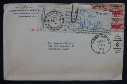 ETATS UNIS - Enveloppe De Washington Pour L'Italie En 1948 - L 150408 - Briefe U. Dokumente