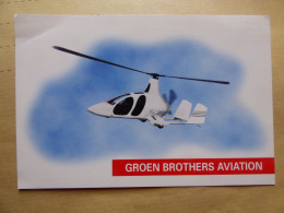 GROEN BROTHERS AVIATION       /   AIRLINES ISSUE / CARTE DE COMPAGNIE - Helicópteros