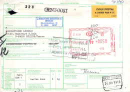 Belgio (1989) - Bollettino Pacchi Per La Francia - Covers & Documents