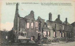 FRANCE - La Guerre 1914 -1915 - Courgivaux - La Rue Principale Après Le Bombardement - Colorisé - Carte Postale Ancienne - Sonstige & Ohne Zuordnung