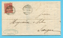 Faltbrief Von Luzern Nach Seengen 1867 - Briefe U. Dokumente