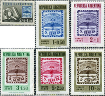 726170 MNH ARGENTINA 1958 CENTENARIO DEL SELLO ARGENTINO Y EXPOSICION FILATELICA INTERAMERICANA - Nuevos