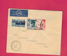 Lettre Par Avion De 1950 Pour La Suède YT N° 271 Et PA 64 - 72èe Anniversaire De L' UPU - Briefe U. Dokumente