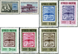 726172 MNH ARGENTINA 1958 CENTENARIO DEL SELLO ARGENTINO Y EXPOSICION FILATELICA INTERAMERICANA - Nuevos