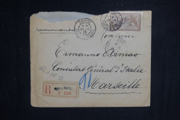 LEVANT FRANÇAIS - Enveloppe En Recommandé De Smyrne Pour Marseille En 1913 - L 150420 - Covers & Documents