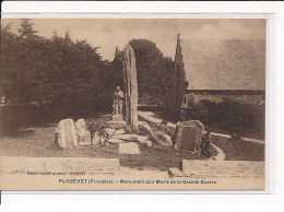 PLOZEVET : Monument Aux Morts De La Grande Guerre - Très Bon état - Plozevet