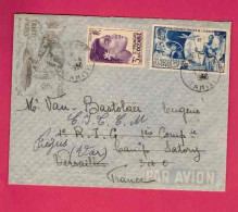 Lettre De 1950 Pour La France - YT N° 193 Et PA 29 - 75 ème Anniversaire De L' UPU - Briefe U. Dokumente