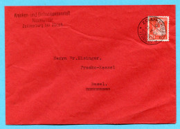 Brief Zollikerberg 1942 - Portofreiheit Nr. 833 - Absender: Kranken- Und Diakonissenanstalt Neumünster - Franchigia