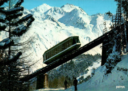 N°41715 Z -cpsm Barèges -le Funiculaire- - Funicular Railway