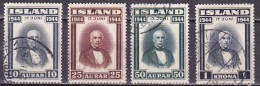 IS047 – ISLANDE – ICELAND – 1944 – PROCLAMATION OF THE REPUBLIC – SG # 265/8 USED 4,25 € - Gebraucht
