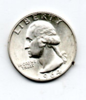 Moneta 1/4 Di  Dollaro (1964)  USA - 10 Lire