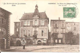 LANGEAC (43) La Place De L'Hôtel De Ville En 1911 - Langeac