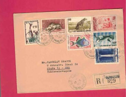 Lettre Recommandée De 1960 Pour La Tchécoslovaquie - YT N° 283, 286 à 289,  300 Et 302 - Storia Postale