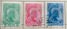 Liechtenstein - Prince Johann II - 1912 - Numéro Yvert & Tellier 1, 2 Et 3 - Used Stamps