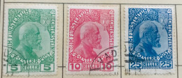 Liechtenstein - Prince Johann II - 1912 - Numéro Yvert & Tellier 1, 2 Et 3 - Gebraucht