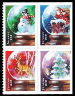 Etats-Unis / United States (Scott No.5819a - Christmas 2023) [**] MNH Bloc Of 4 - Nuovi