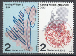 2015 200 Jaar Koninkrijk, Willem Alexander NVPH 3273-3274, Mi.3330-3331 MNH/**/postfris - Ongebruikt