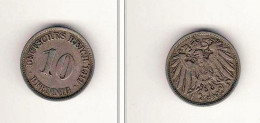 *  Allemagne   10 Pfenning Empire   Thimonier 8t   * - 10 Pfennig