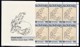 1994, Slowenien, Slovenia,  Mi. 99,  MNH **, Weihnachten & Neujahr Christmas & New Year Markenheftchen Booklet - Eslovenia