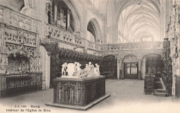 FRANCE - Bourg - Intérieur De L'église De Brou - Carte Postale Ancienne - Brou - Kirche