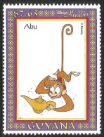 476 Guyana Aladin Abu Monkey Aladdin Abou Singe Affe Aap Scimmia Mono MNH ** Neuf SC (GUY-50) - Disney