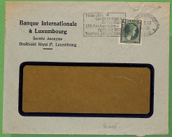 A1190 - LUXEMBOURG - POSTAL HISTORY - Very Rare FOOTBALL Postmark On Cover 1933 - Covers & Documents